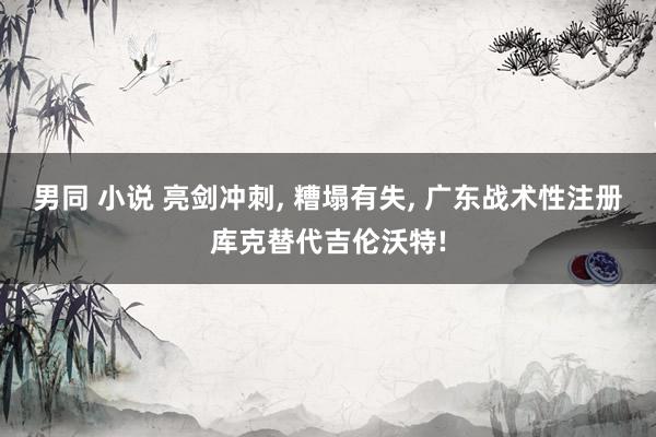 男同 小说 亮剑冲刺， 糟塌有失， 广东战术性注册库克替代吉伦沃特!